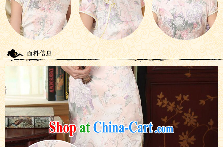 Bin Laden smoke-free summer dress silk retro classic style sauna silk poster stretch the improved double short cheongsam dress such as the color 2 XL pictures, price, brand platters! Elections are good character, the national distribution, so why buy now enjoy more preferential! Health