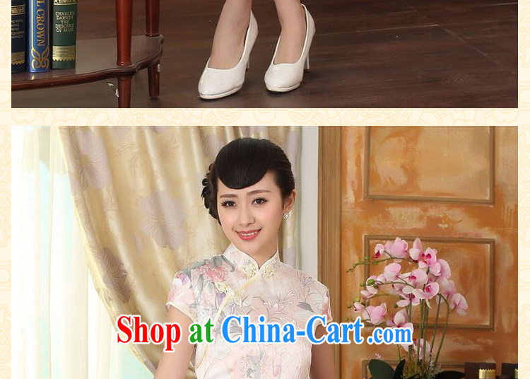 Bin Laden smoke-free summer dress silk retro classic style sauna silk poster stretch the improved double short cheongsam dress such as the color 2 XL pictures, price, brand platters! Elections are good character, the national distribution, so why buy now enjoy more preferential! Health