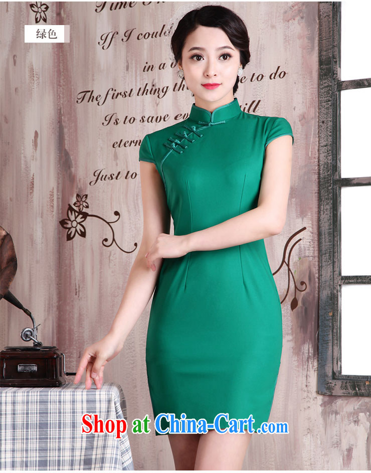 Jubilee 1000 bride's 2015 new spring and summer with Chinese improved daily pure colors and stylish beauty stretch cotton cheongsam dress X 2032 blue XXL pictures, price, brand platters! Elections are good character, the national distribution, so why buy now enjoy more preferential! Health