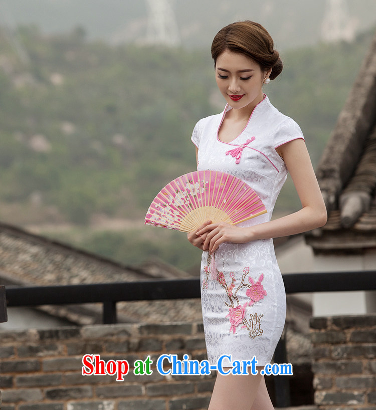 The Yan Lin 2015 summer new Chinese antique dresses and stylish high-end embroidery dresses JY 425 pink XL pictures, price, brand platters! Elections are good character, the national distribution, so why buy now enjoy more preferential! Health