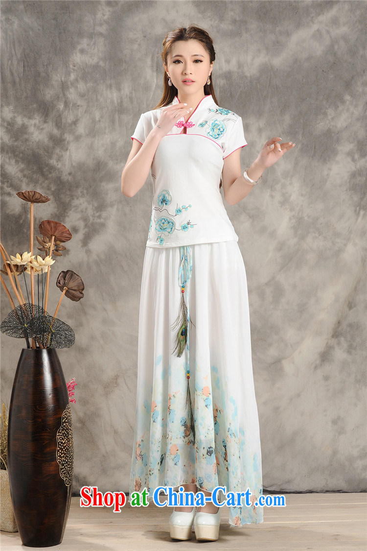 Black butterfly E 9202 summer 2015 New National wind blouses, embroidered for ethnic wind short sleeve shirt T female white XXXXL pictures, price, brand platters! Elections are good character, the national distribution, so why buy now enjoy more preferential! Health