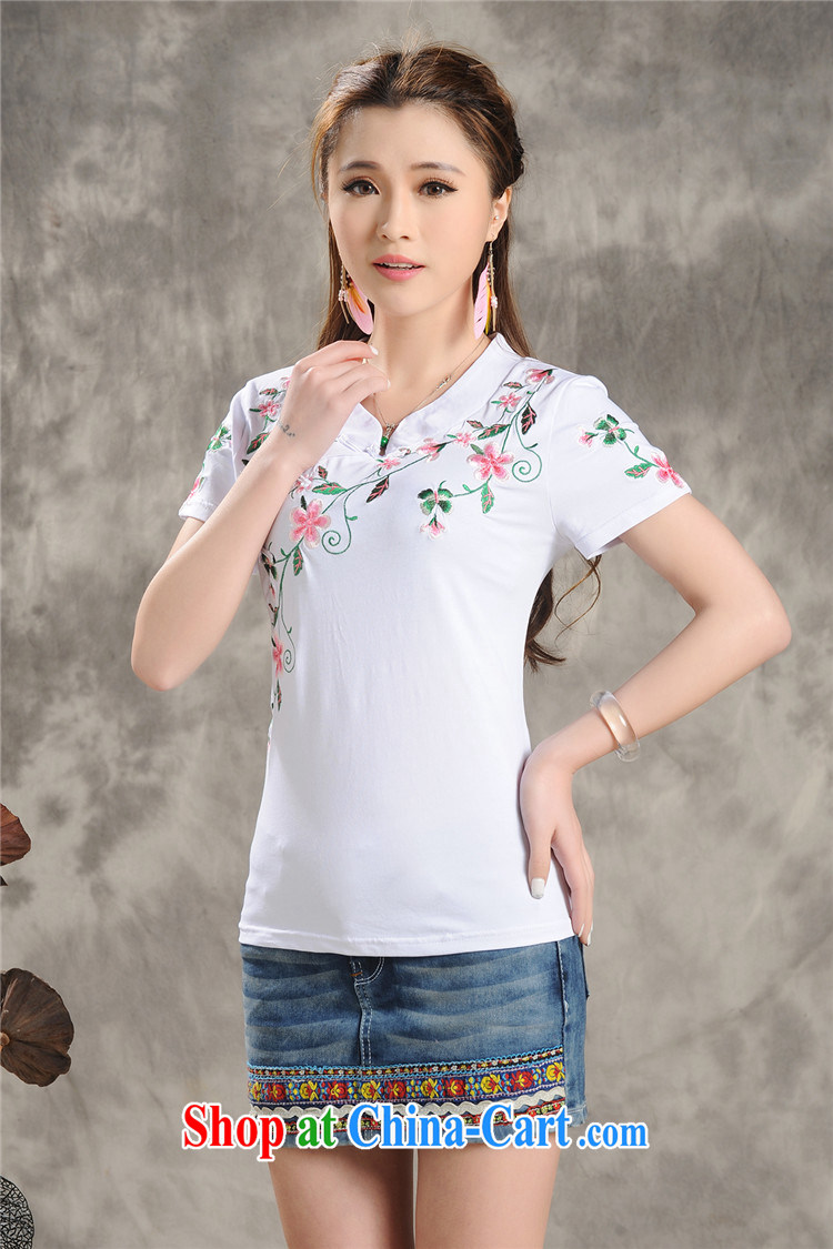 Black butterfly E 9204 2015 summer new blouses, for a tight national wind embroidered beauty short-sleeved T-shirt girl green XXXXL pictures, price, brand platters! Elections are good character, the national distribution, so why buy now enjoy more preferential! Health