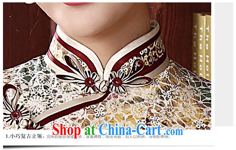 The CYD HO Kwun Tong' aroma and stylish dresses women 2015 new spring decor, Retro sauna Silk Cheongsam dress QZ 4726 fancy XXXL pictures, price, brand platters! Elections are good character, the national distribution, so why buy now enjoy more preferential! Health