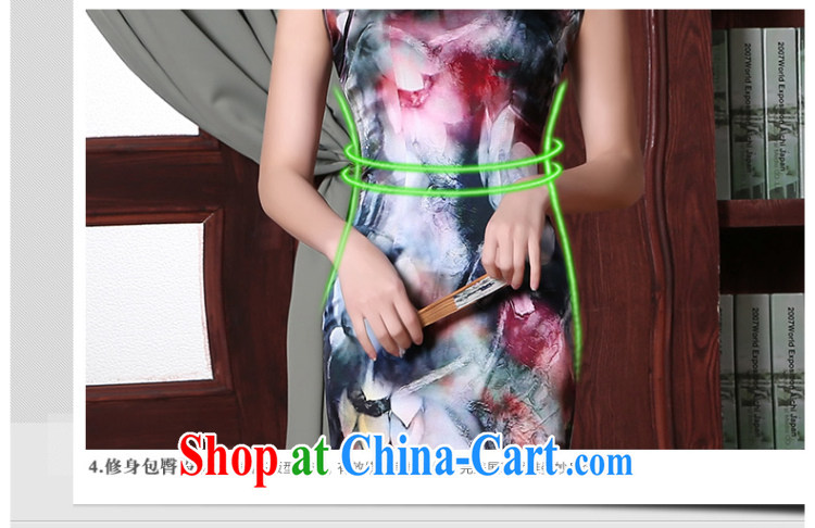 The CYD HO Kwun Tong' between I should be grateful if you 2015 summer new upscale retro dresses improved sauna silk Silk Cheongsam floral XXL pictures, price, brand platters! Elections are good character, the national distribution, so why buy now enjoy more preferential! Health