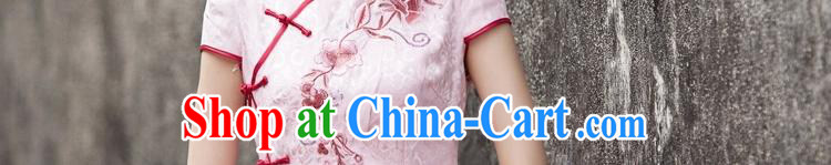 The flies love summer 2015 new, improved retro style short, cultivating daily cheongsam dress C C 518 1124 pink L pictures, price, brand platters! Elections are good character, the national distribution, so why buy now enjoy more preferential! Health
