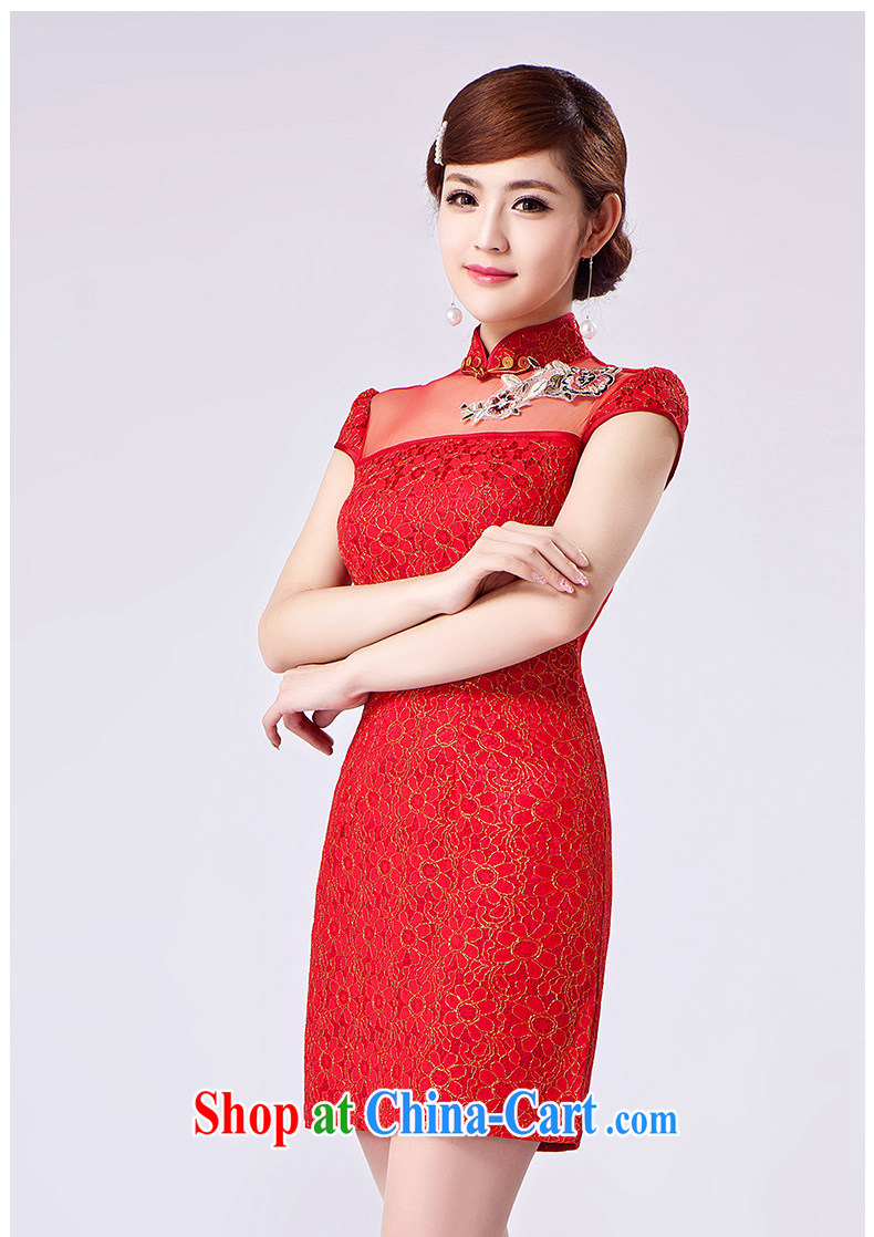 2015 female new XL Ethnic Wind Chinese Chinese Embroidery antique style beauty video thin package and cheongsam dress red XL pictures, price, brand platters! Elections are good character, the national distribution, so why buy now enjoy more preferential! Health