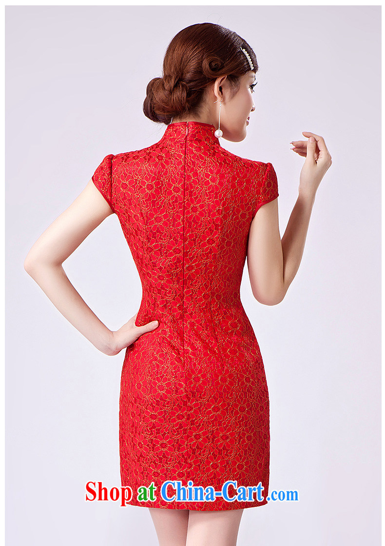 2015 female new XL Ethnic Wind Chinese Chinese Embroidery antique style beauty video thin package and cheongsam dress red XL pictures, price, brand platters! Elections are good character, the national distribution, so why buy now enjoy more preferential! Health