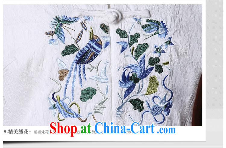 The CYD HO Kwun Tong' Anna of summer 2015 new, Chinese Chinese improved embroidery Chinese blouses white M pictures, price, brand platters! Elections are good character, the national distribution, so why buy now enjoy more preferential! Health