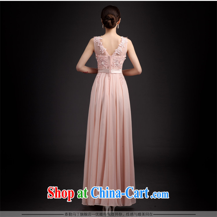 2015 long gown, spring and summer shoulders moderator banquet beauty dress wedding bridesmaid dress uniforms pink XXL pictures, price, brand platters! Elections are good character, the national distribution, so why buy now enjoy more preferential! Health
