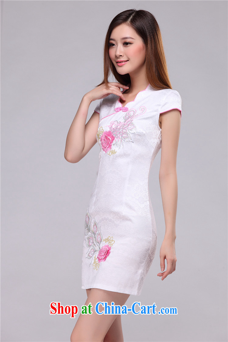 The stream embroidered classic elegance on qipao beach retro fashion cheongsam dress AQE 0750 pink XXL pictures, price, brand platters! Elections are good character, the national distribution, so why buy now enjoy more preferential! Health