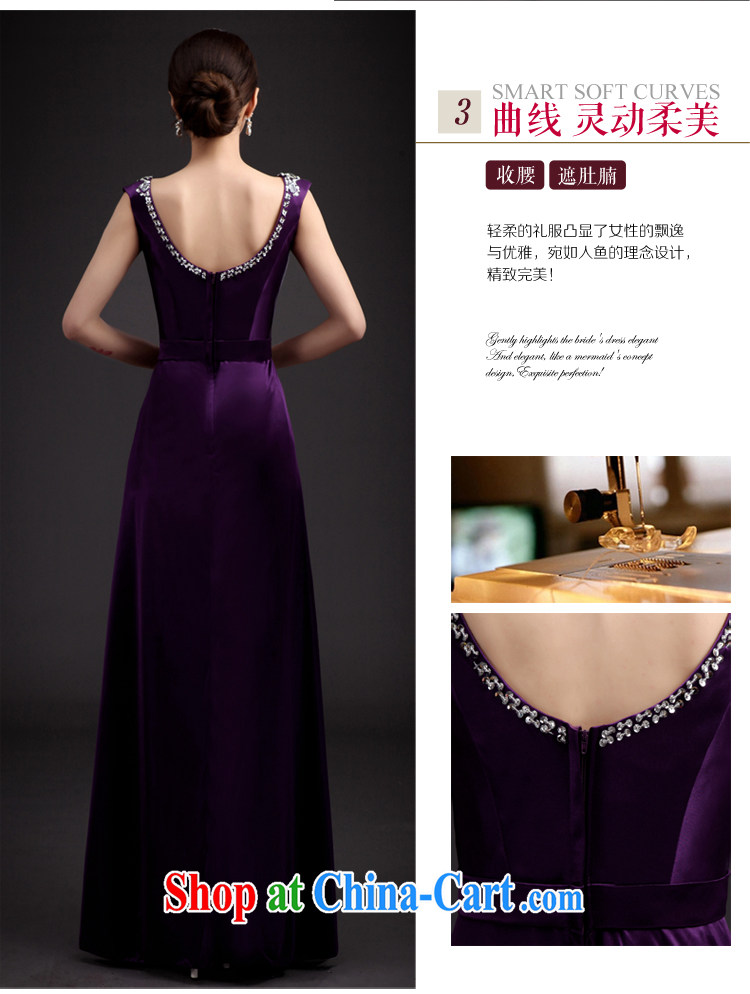 2015 bride's toast serving Korean fashion spring and summer beauty dress dress bridesmaid service banquet wedding dress purple XXL pictures, price, brand platters! Elections are good character, the national distribution, so why buy now enjoy more preferential! Health