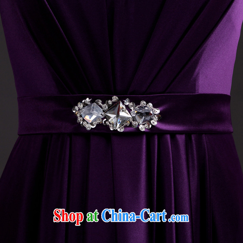 2015 bridal toast serving Korean fashion spring/summer beauty dress long skirt bridesmaid service banquet wedding dress purple XXL, Taylor Martin (TAILEMARTIN), shopping on the Internet