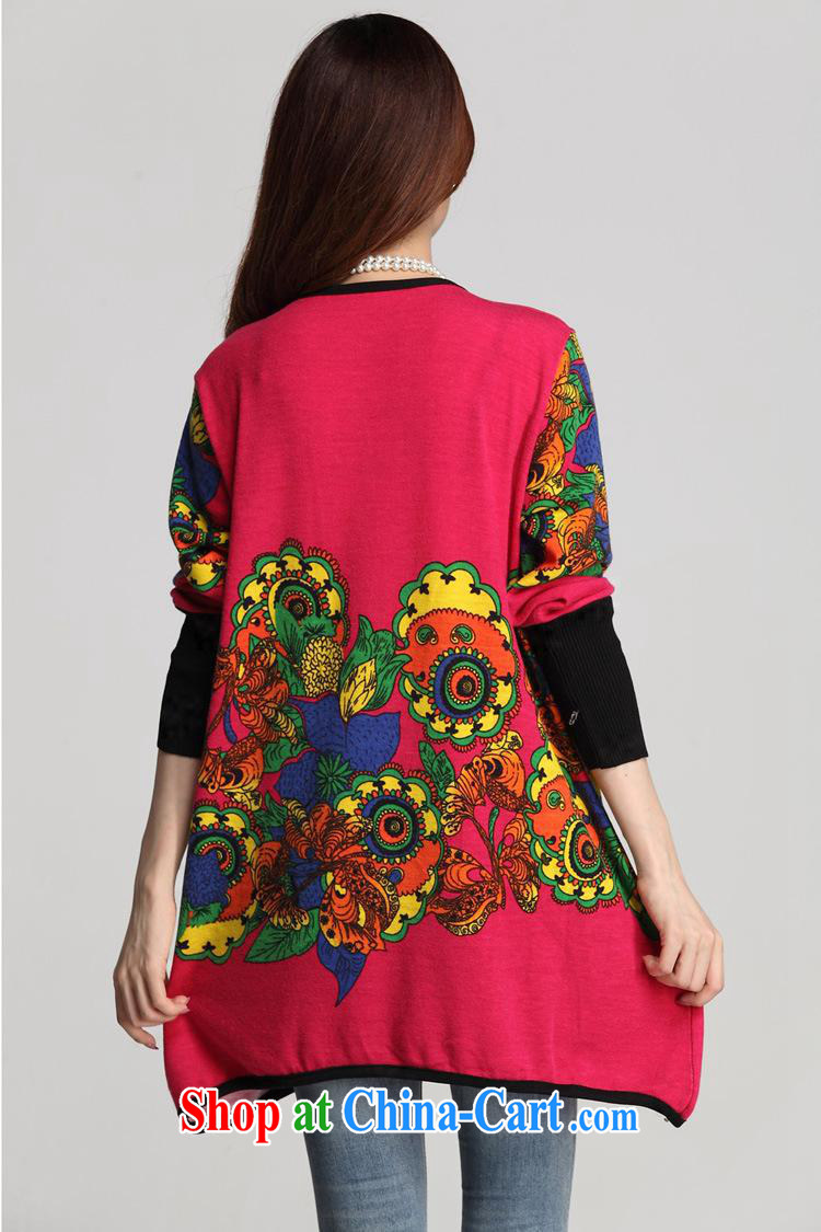 9 month female * autumn 2014 new stamp duty, the code dress retro long-sleeved loose knitted dress girls of big red code XXXL pictures, price, brand platters! Elections are good character, the national distribution, so why buy now enjoy more preferential! Health