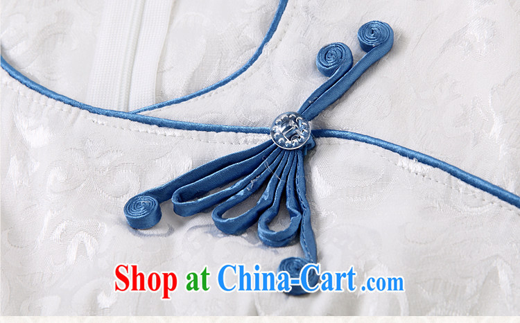 Diane honey honey 2015 spring and summer new Chinese antique dresses and stylish high-end embroidery daily dresses dresses blue XL pictures, price, brand platters! Elections are good character, the national distribution, so why buy now enjoy more preferential! Health