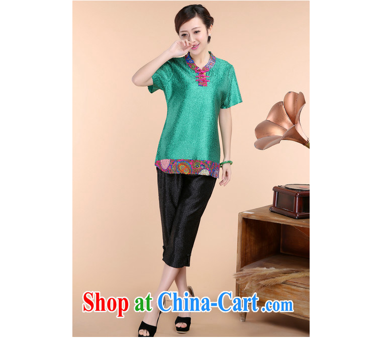 Optimize the Cayman yousiman middle-aged and older women with Tang Replace T shirt large, middle-aged mother with summer Ethnic Wind silk large code short-sleeve T-shirt 08 green L pictures, price, brand platters! Elections are good character, the national distribution, so why buy now enjoy more preferential! Health