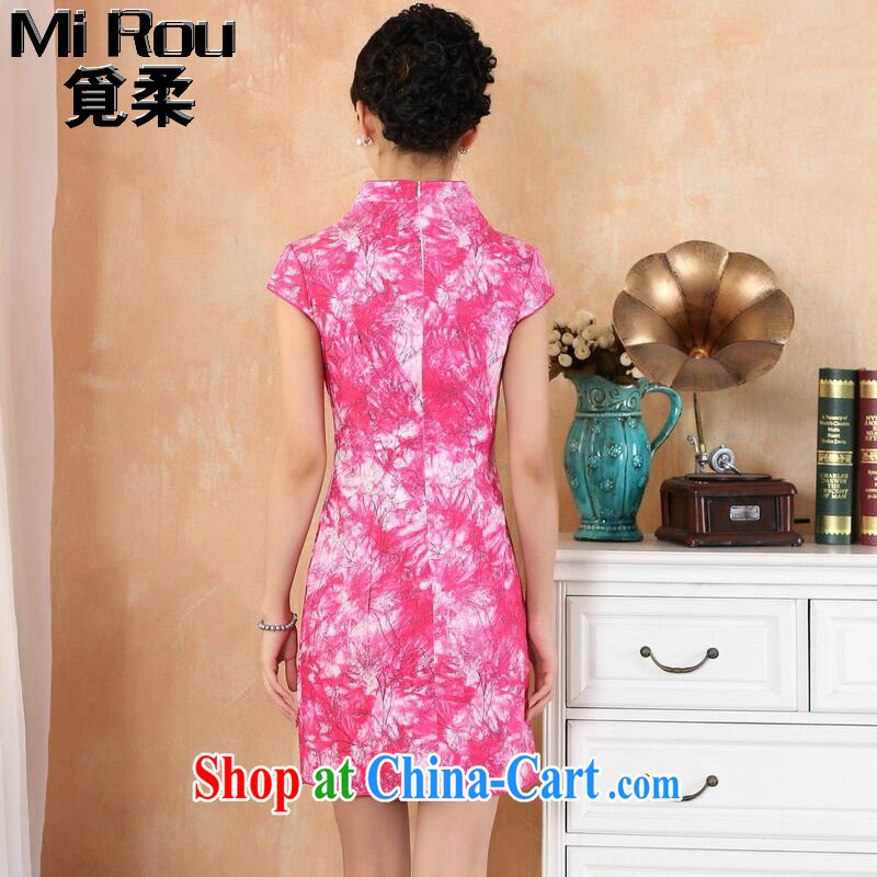 Find Sophie summer new, female Chinese qipao Chinese improved, for stretch denim fashion short cheongsam dress as color XL, flexible employment, shopping on the Internet