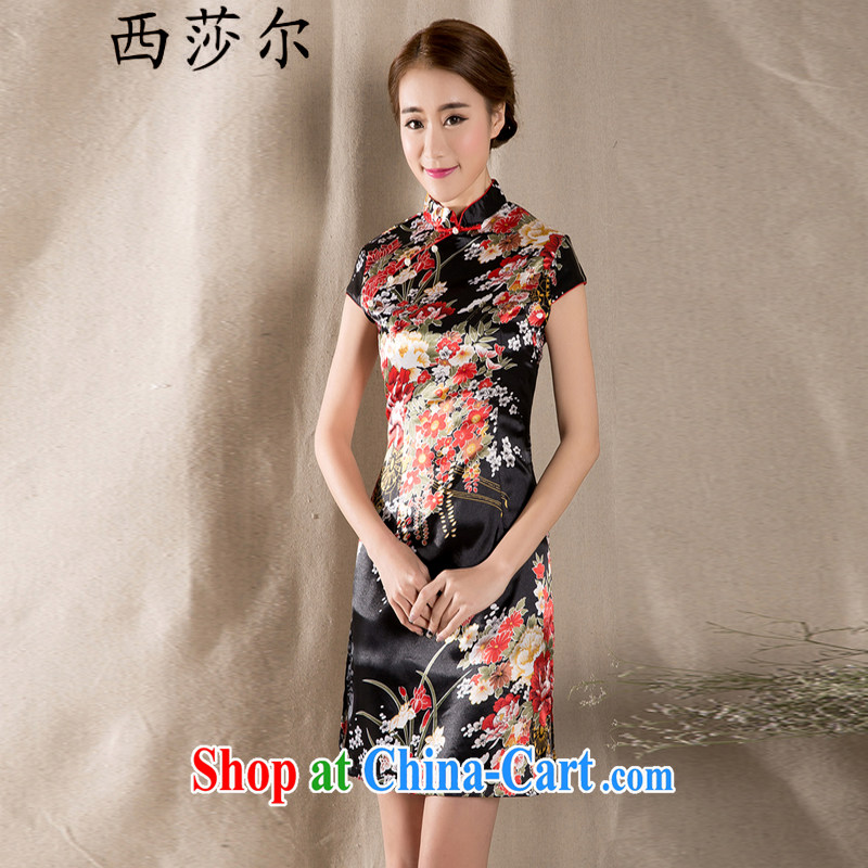 West Windsor, 2015 new spring and summer short-sleeved Tang with improved cheongsam retro China wind women dress suit XL, West Windsor, and shopping on the Internet