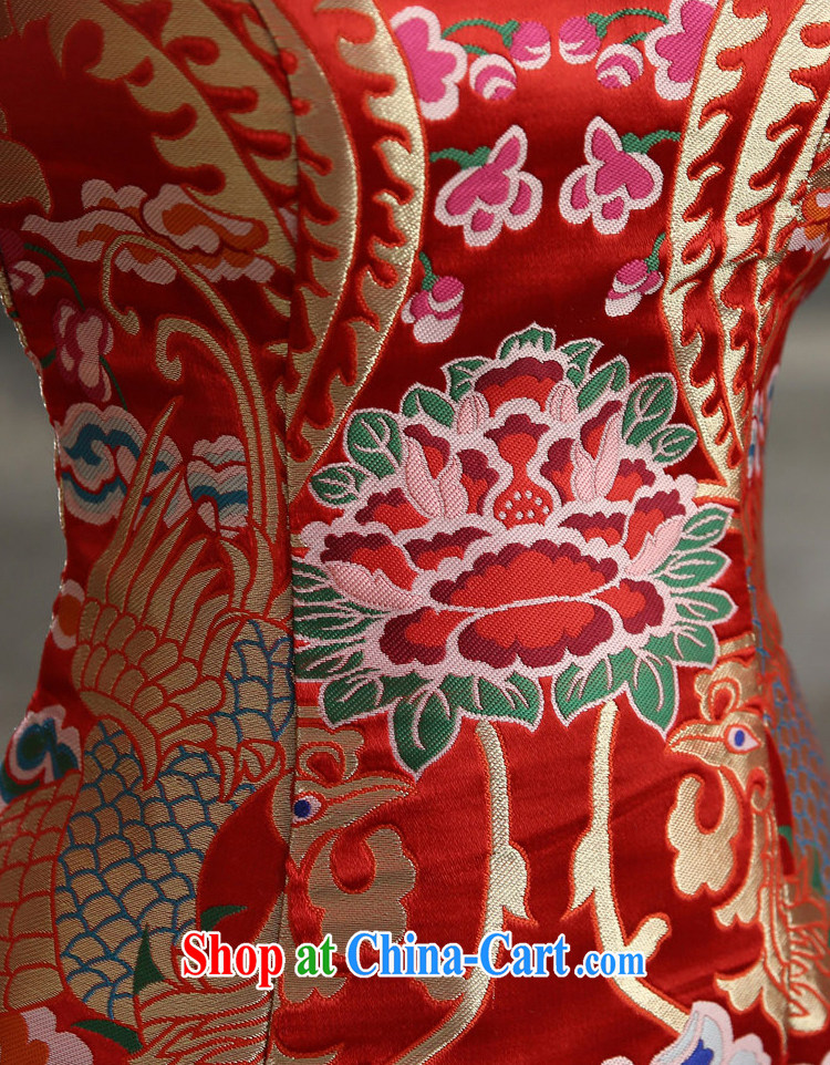 White first to approximately 2015 new Chinese Antique red bows Service Bridal long beauty sexy crowsfoot cheongsam dress dragon robe long XXL pictures, price, brand platters! Elections are good character, the national distribution, so why buy now enjoy more preferential! Health