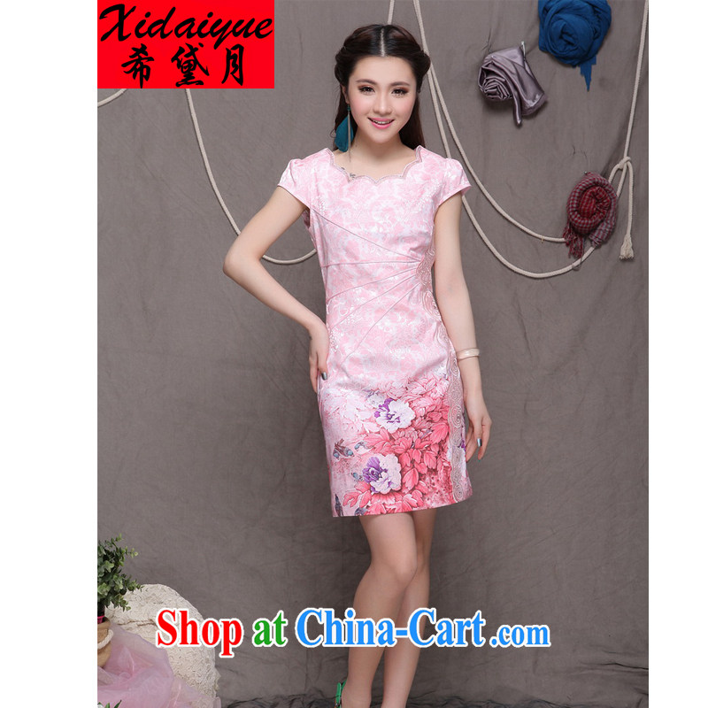 The Greek Diana, 2015 high-end Ethnic Wind and stylish Chinese qipao dress retro beauty graphics thin cheongsam green, Greek Cypriots, Diana (XIDAIYUE), shopping on the Internet