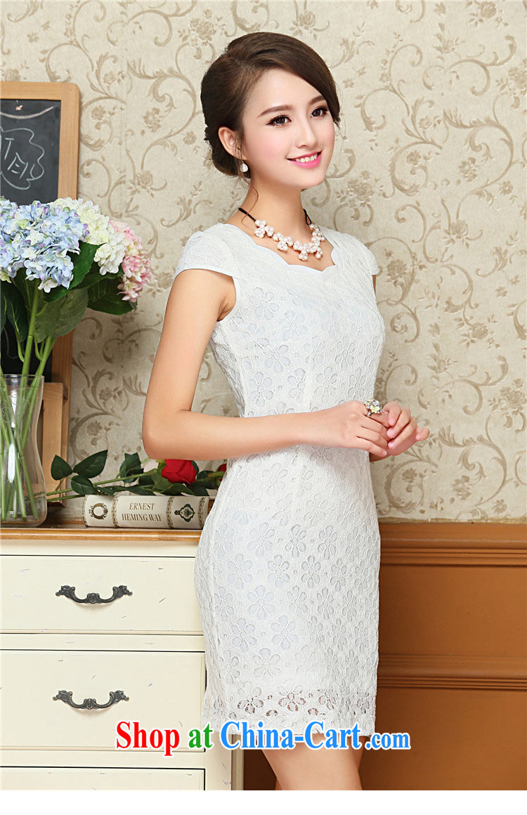The trendy sexy lace cheongsam dress retro improved daily short cheongsam dress elegance AQE 8026 pink XXL pictures, price, brand platters! Elections are good character, the national distribution, so why buy now enjoy more preferential! Health
