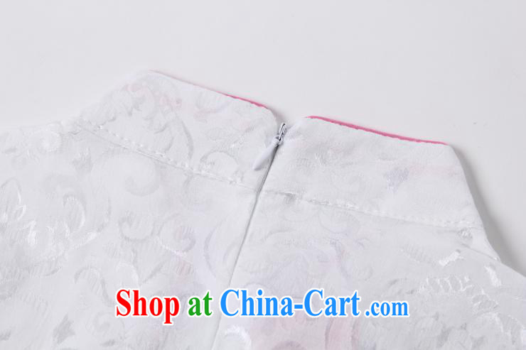 The current retro embroidery Phoenix short-sleeved qipao improved daily dresses, dresses of Korea Tang women AQE 613 pink XXL pictures, price, brand platters! Elections are good character, the national distribution, so why buy now enjoy more preferential! Health
