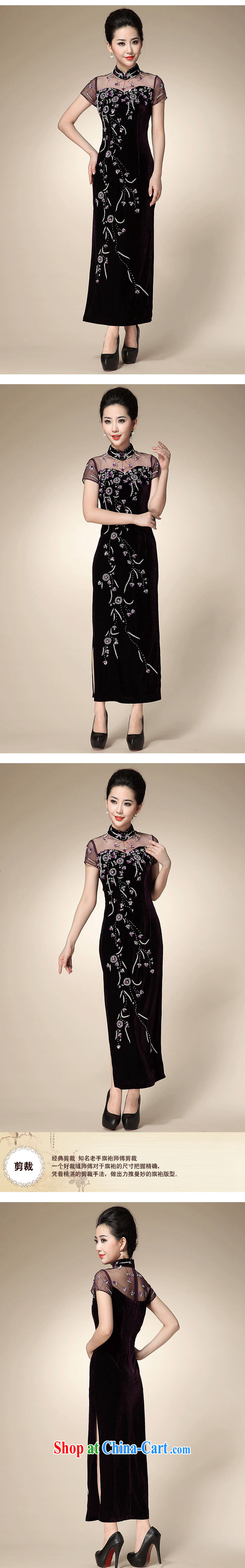 The class is really wool lace cheongsam middle-aged mother cheongsam dress bows dress Tang replace AQE 210 purple XXXXL pictures, price, brand platters! Elections are good character, the national distribution, so why buy now enjoy more preferential! Health