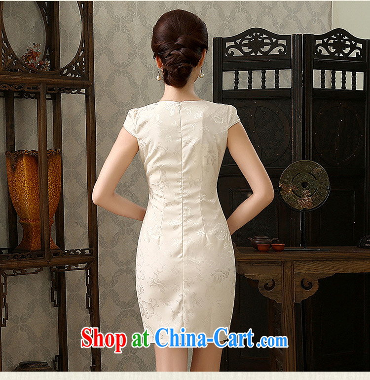 The Greek Diana, 2015 new cheongsam dress stylish improved cultivation style short embroidery cheongsam dress dresses apricot XXL pictures, price, brand platters! Elections are good character, the national distribution, so why buy now enjoy more preferential! Health