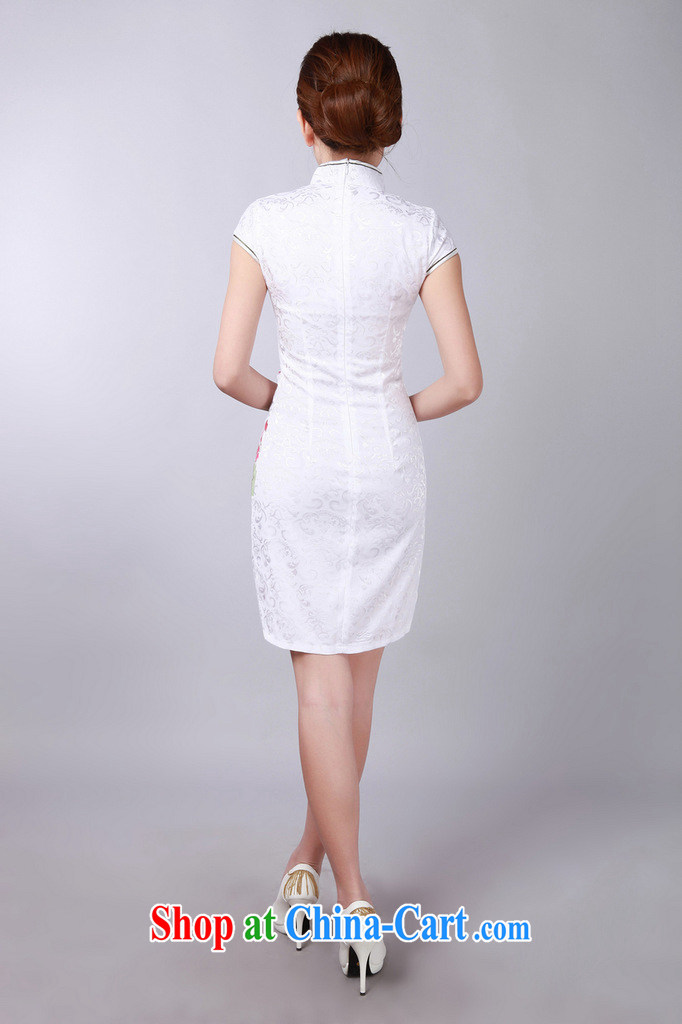 Dan smoke-free summer, new outfit, Ms. Chinese improved, for hand-painted Lotus cotton Chinese qipao short skirts as the color 2 XL pictures, price, brand platters! Elections are good character, the national distribution, so why buy now enjoy more preferential! Health