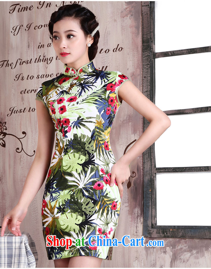 Jubilee 1000 bride's 2015 spring and summer new women's clothing and Stylish retro improved cultivating graphics thin ethnic wind short, daily cheongsam dress X 2072 Yee, XXL pictures, price, brand platters! Elections are good character, the national distribution, so why buy now enjoy more preferential! Health