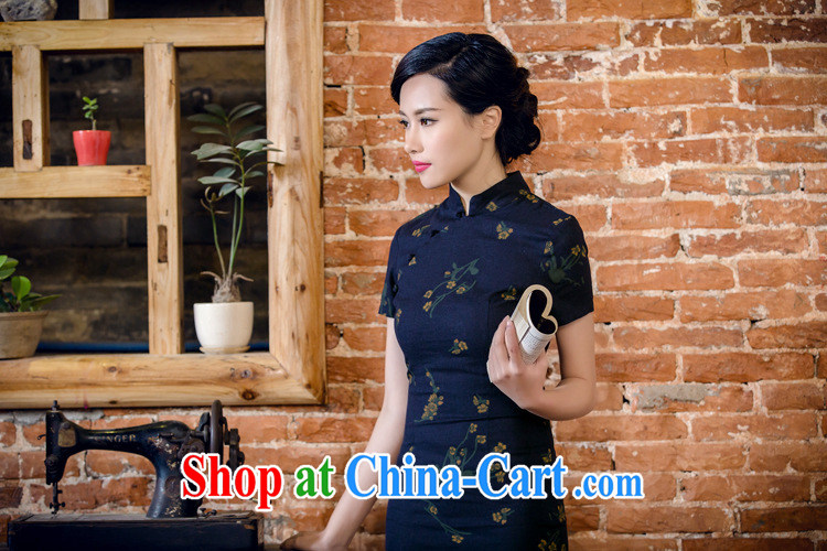 The flow units the commission floral short-sleeved dresses in antique long dresses summer Chinese hospitality service forgetting D. AQE 2063 forgetting D. XL pictures, price, brand platters! Elections are good character, the national distribution, so why buy now enjoy more preferential! Health