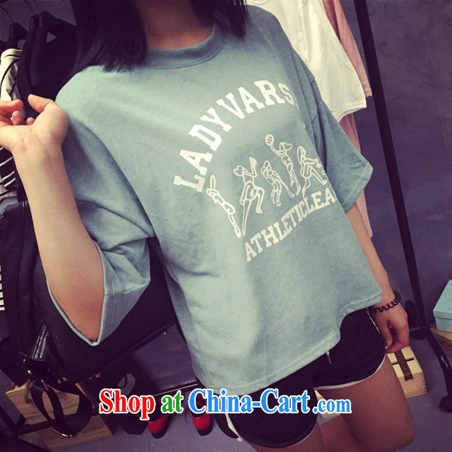 Qin Qing Korea summer new women in solid cuff shirt Korean version 5 of stamp duty cuff bat sleeves shirt T female gray-green color are code pictures, price, brand platters! Elections are good character, the national distribution, so why buy now enjoy more preferential! Health