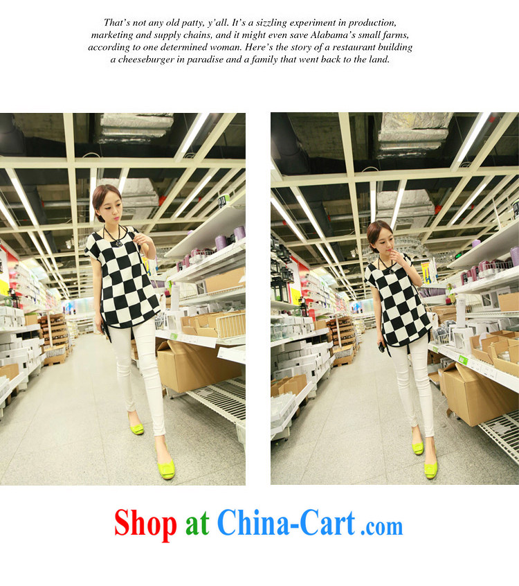 Qin Qing store 2015 the Code women mm thick Summer Snow checkered woven shirts loose long shirt T pension picture color XXXL pictures, price, brand platters! Elections are good character, the national distribution, so why buy now enjoy more preferential! Health