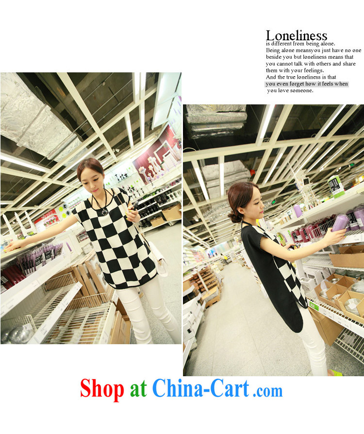 Qin Qing store 2015 the Code women mm thick Summer Snow checkered woven shirts loose long shirt T pension picture color XXXL pictures, price, brand platters! Elections are good character, the national distribution, so why buy now enjoy more preferential! Health