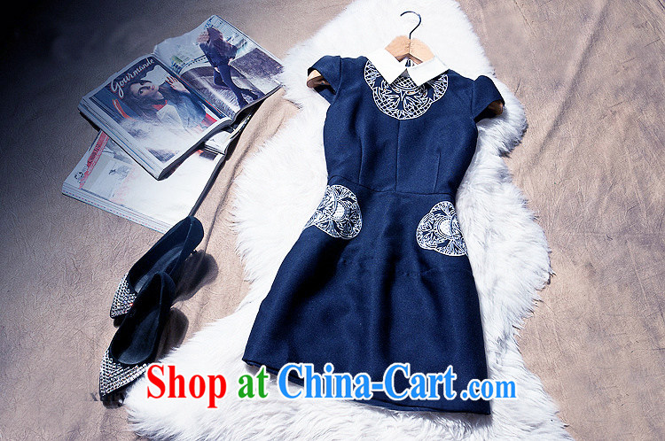 Abundant Ming summer 2015 new European high-end improved cheongsam girls hook take Openwork double-yi skirt pink XL pictures, price, brand platters! Elections are good character, the national distribution, so why buy now enjoy more preferential! Health