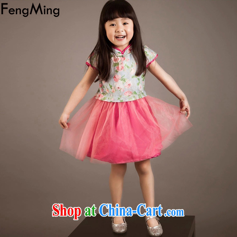 Abundant Ming 2015 summer new stylish parent-child with ethnic wind lace dresses and women set skirt picture color 115CM, HSBC Ming (FengMing), shopping on the Internet