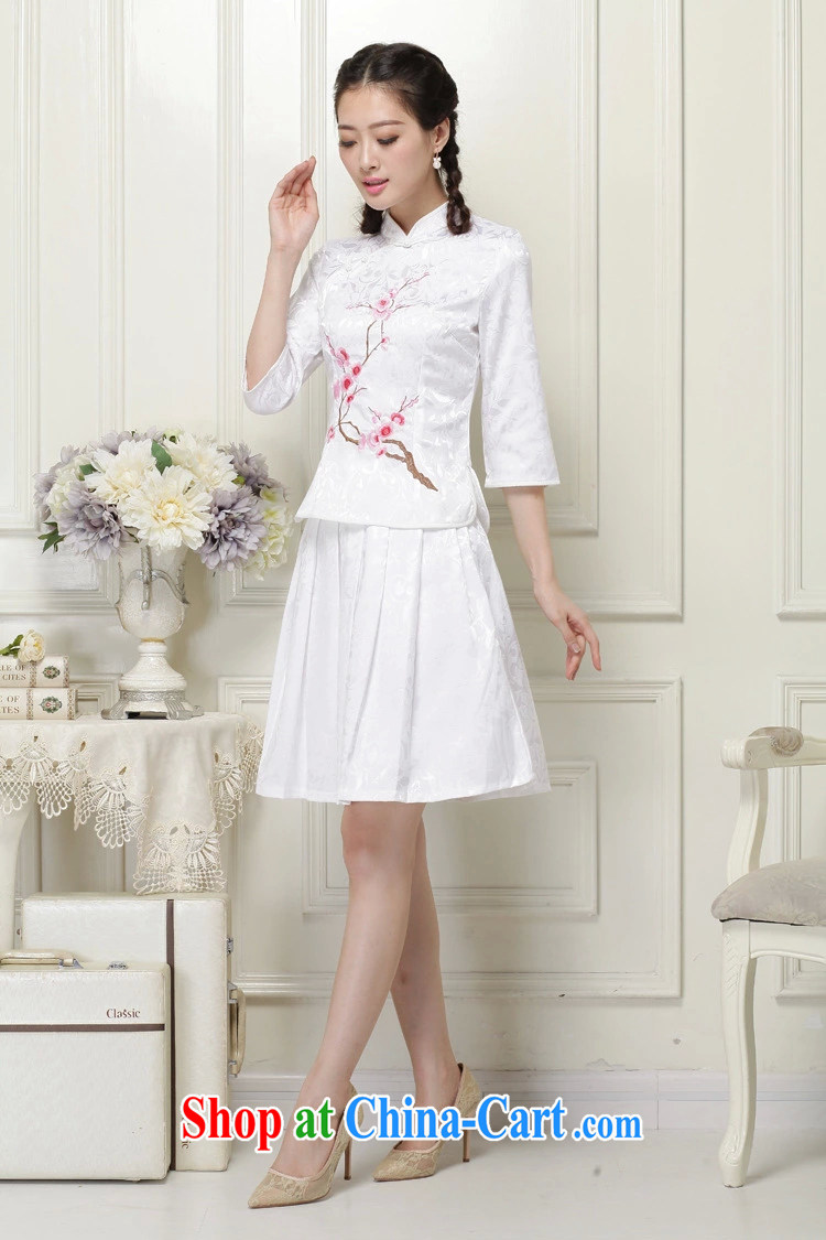Red crystal spirit summer 2015 new female daily dresses dresses high-end retro style two-part kit C C 518 1125 white L pictures, price, brand platters! Elections are good character, the national distribution, so why buy now enjoy more preferential! Health