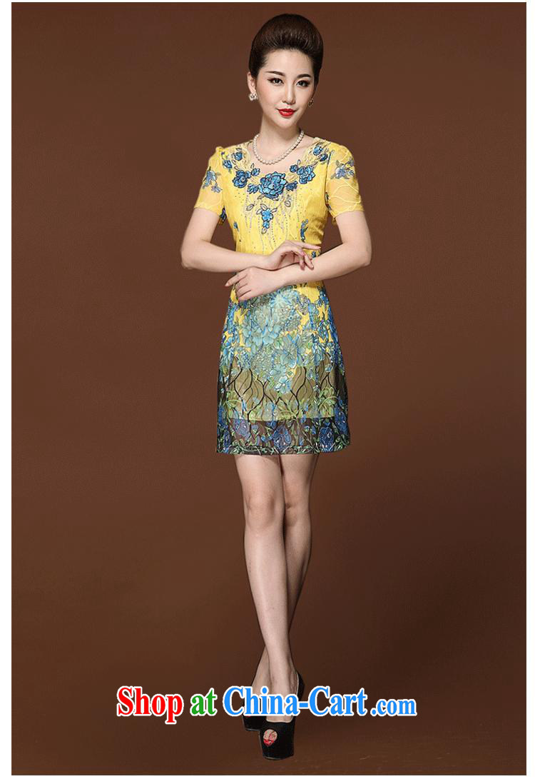The red shinny 2015 summer new, middle-aged and older dress middle-aged mother with ethnic wind embroidery JE C 023 865 blue 4 XL pictures, price, brand platters! Elections are good character, the national distribution, so why buy now enjoy more preferential! Health