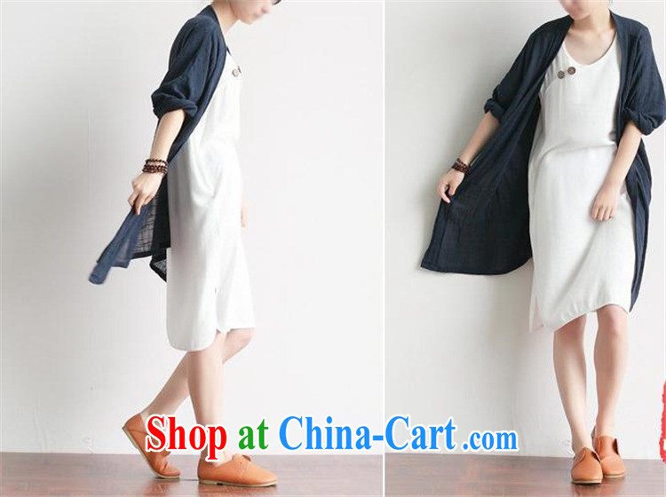 Abundant Ming summer 2015 New Sum girl, literature and art nouveau loose linen dresses girls short-sleeved dresses white L pictures, price, brand platters! Elections are good character, the national distribution, so why buy now enjoy more preferential! Health