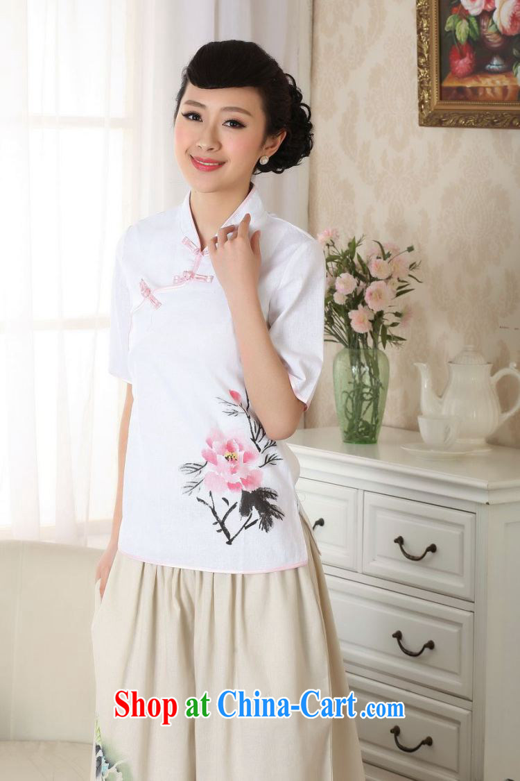 Dan smoke-free summer new, Chinese Han-ethnic wind Chinese improved hand-painted cotton the female Tang single T-shirt 2XL pictures, price, brand platters! Elections are good character, the national distribution, so why buy now enjoy more preferential! Health