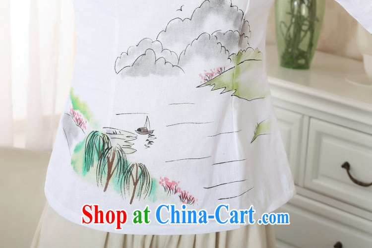 Find Sophie new summer hand-painted dresses T-shirt, cotton clothes the Chinese nation, women leaders, Tang is improved as the color 2 XL pictures, price, brand platters! Elections are good character, the national distribution, so why buy now enjoy more preferential! Health