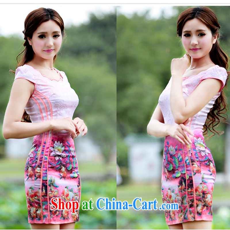 2015 new summer beauty antique dresses short dresses F - B 2012 - 2 and 78 P S pink, Su-li-fen (xiulifen), online shopping