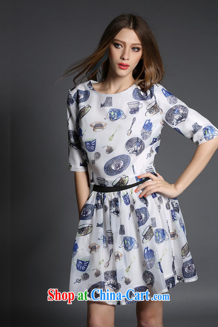 Qin Qing store female 2015 summer female Two-piece new in Europe and America, the stamp duty in the cuff root yarn shaggy skirts female E 194 white XL pictures, price, brand platters! Elections are good character, the national distribution, so why buy now enjoy more preferential! Health