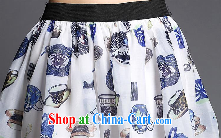 Qin Qing store female 2015 summer female Two-piece new in Europe and America, the stamp duty in the cuff root yarn shaggy skirts female E 194 white XL pictures, price, brand platters! Elections are good character, the national distribution, so why buy now enjoy more preferential! Health