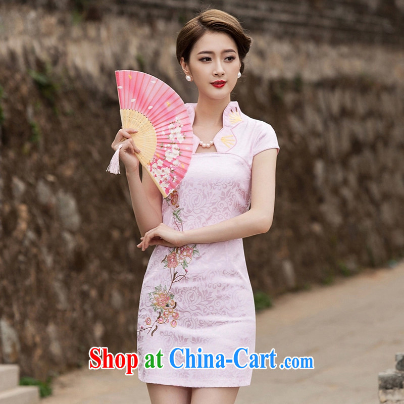 2015 new summer fashion improved cheongsam dress, Style short dress B - 518 - 1122 white M, Su-li-fen (xiulifen), online shopping