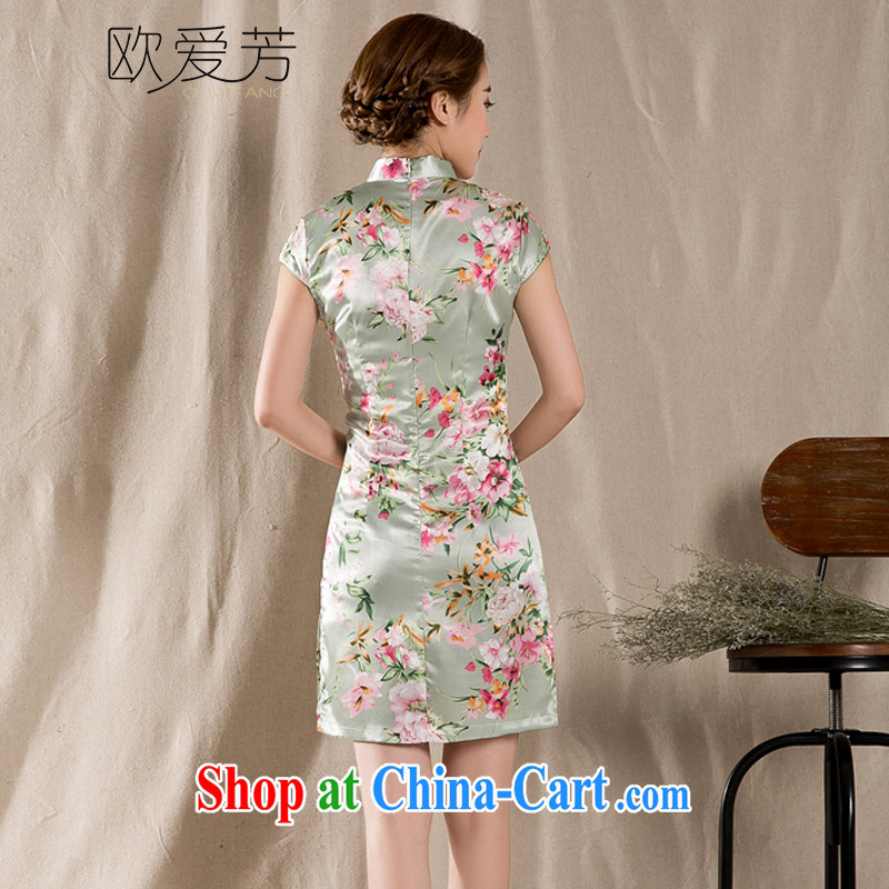 The Love, summer 2015 new, the charge-back stamp arts and cultural Ethnic Wind improved antique cheongsam dress China wind XL, the love-fong, shopping on the Internet