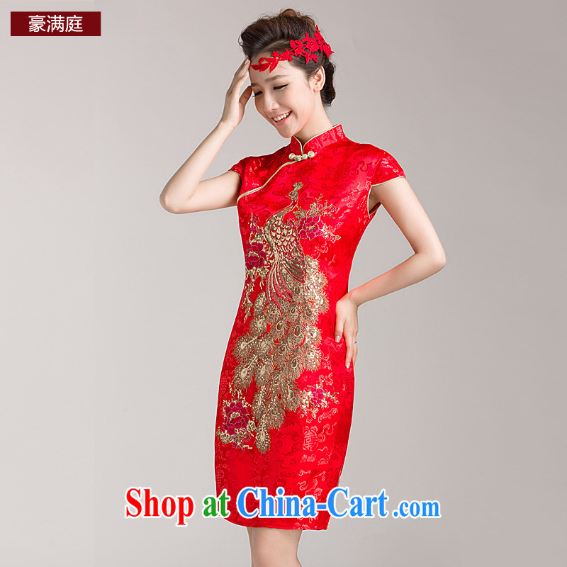 Ho full Chamber bridal wedding dresses wedding dresses red short dress Chinese improved bows clothes retro style dresses red made other code 20, Ho full chamber, and shopping on the Internet