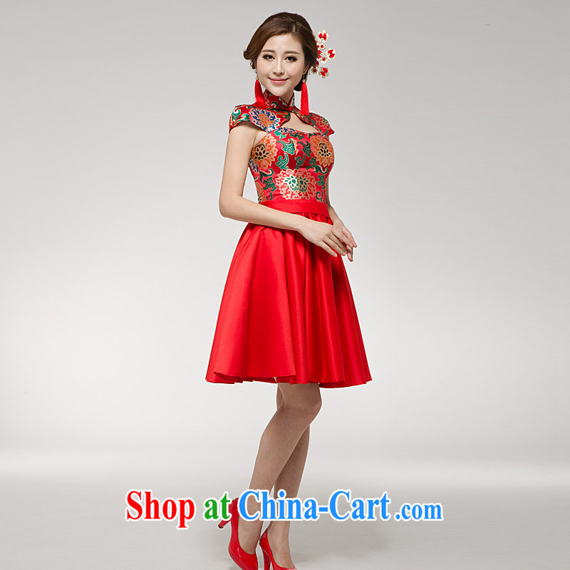 Ho full Chamber 2015 new marriage toast serving red dress qipao Chinese improved stylish Princess bride short skirt red made other code 20, Ho full Chamber, shopping on the Internet