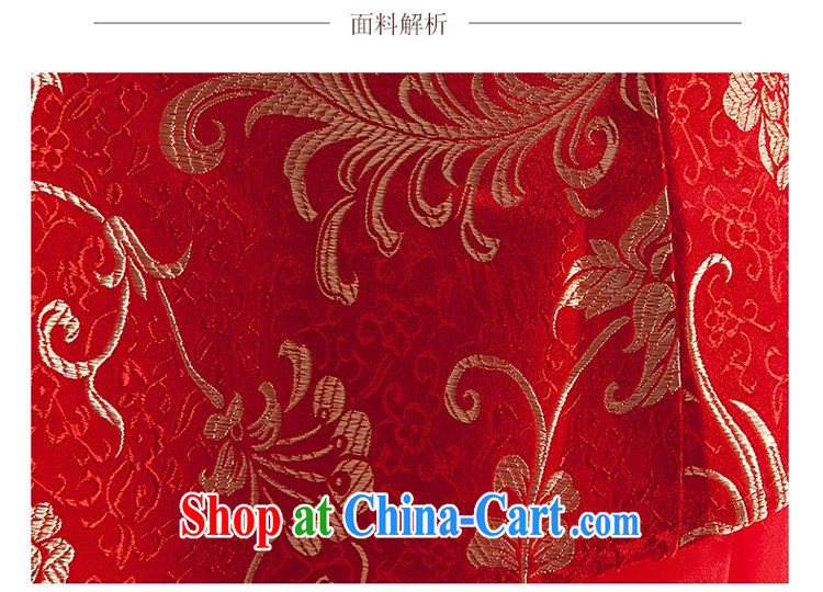 2015 new summer dresses wedding dress short dress red retro embroidery improved wedding bridal toast serving red XL pictures, price, brand platters! Elections are good character, the national distribution, so why buy now enjoy more preferential! Health