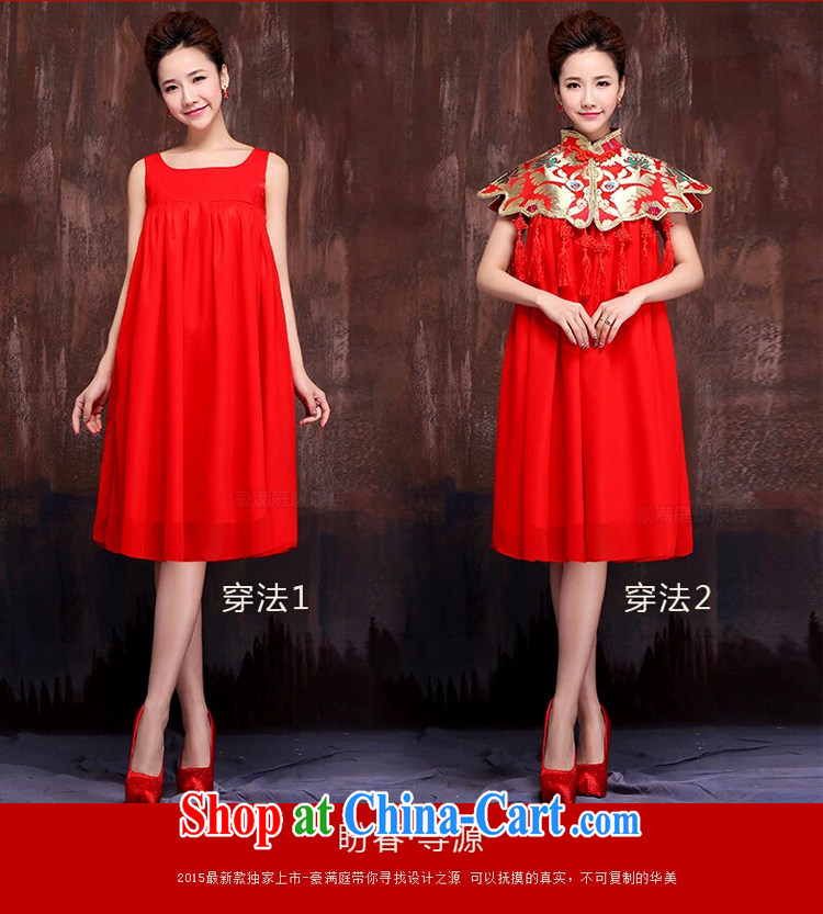 Ho full Chamber macrame class Su-marriages red short bows service embroidery dress large numbers of Phoenix autumn red XL pictures, price, brand platters! Elections are good character, the national distribution, so why buy now enjoy more preferential! Health