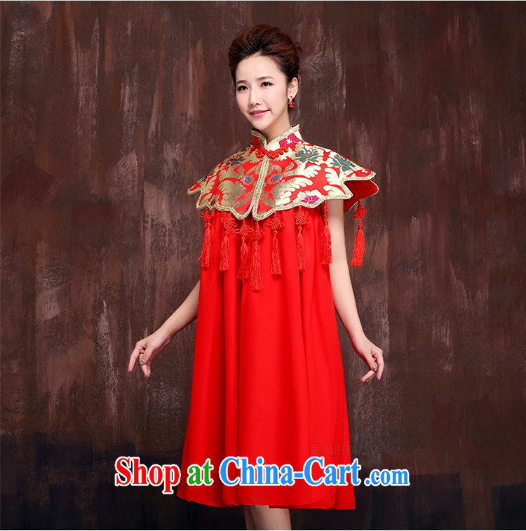 Ho full Chamber macrame class Su-marriages red short bows service embroidery dress large numbers of Phoenix autumn red XL pictures, price, brand platters! Elections are good character, the national distribution, so why buy now enjoy more preferential! Health